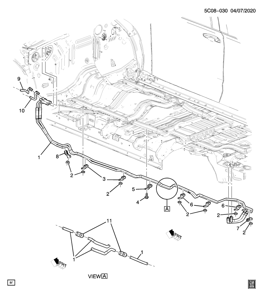 GM 11601968 CLAMP, AUX W/PMP INL HOSE