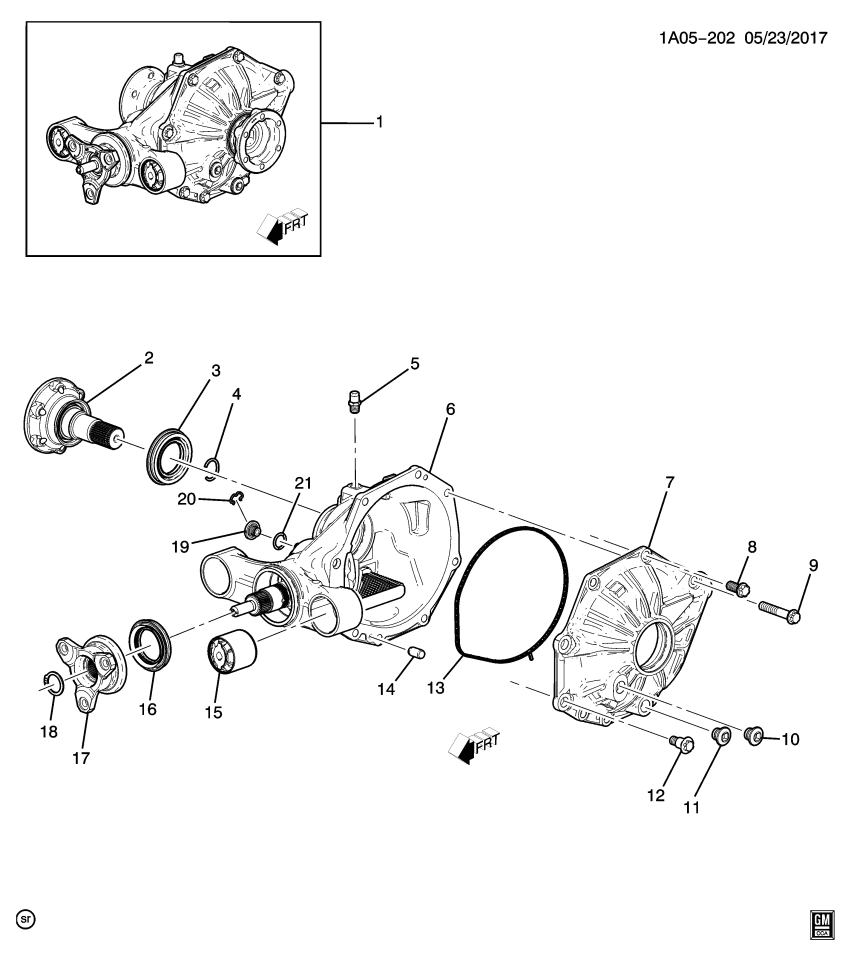 GM 23417954 Retainer-Differential Drive Pinion Gear Bearing
