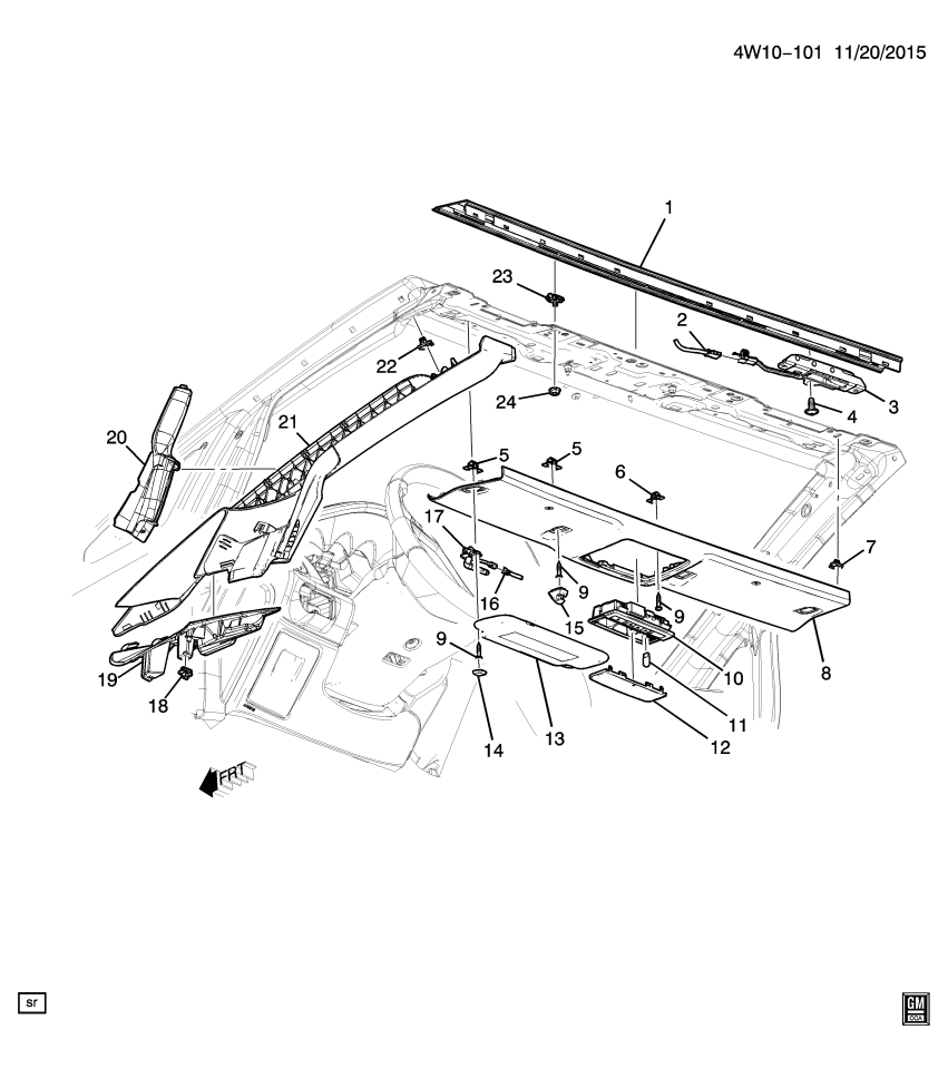 GM 13484922 Harness Asm-Dome Lamp Wiring