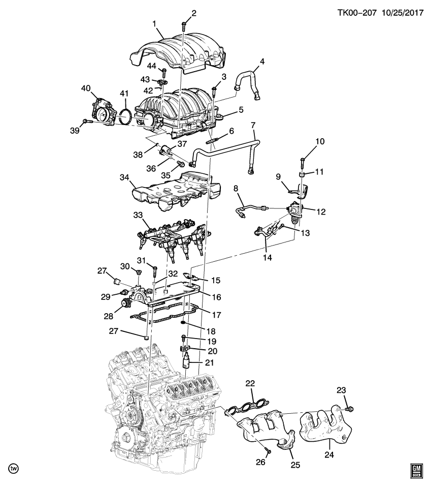 GM 12674676 Cover Asm-Intake Manifold
