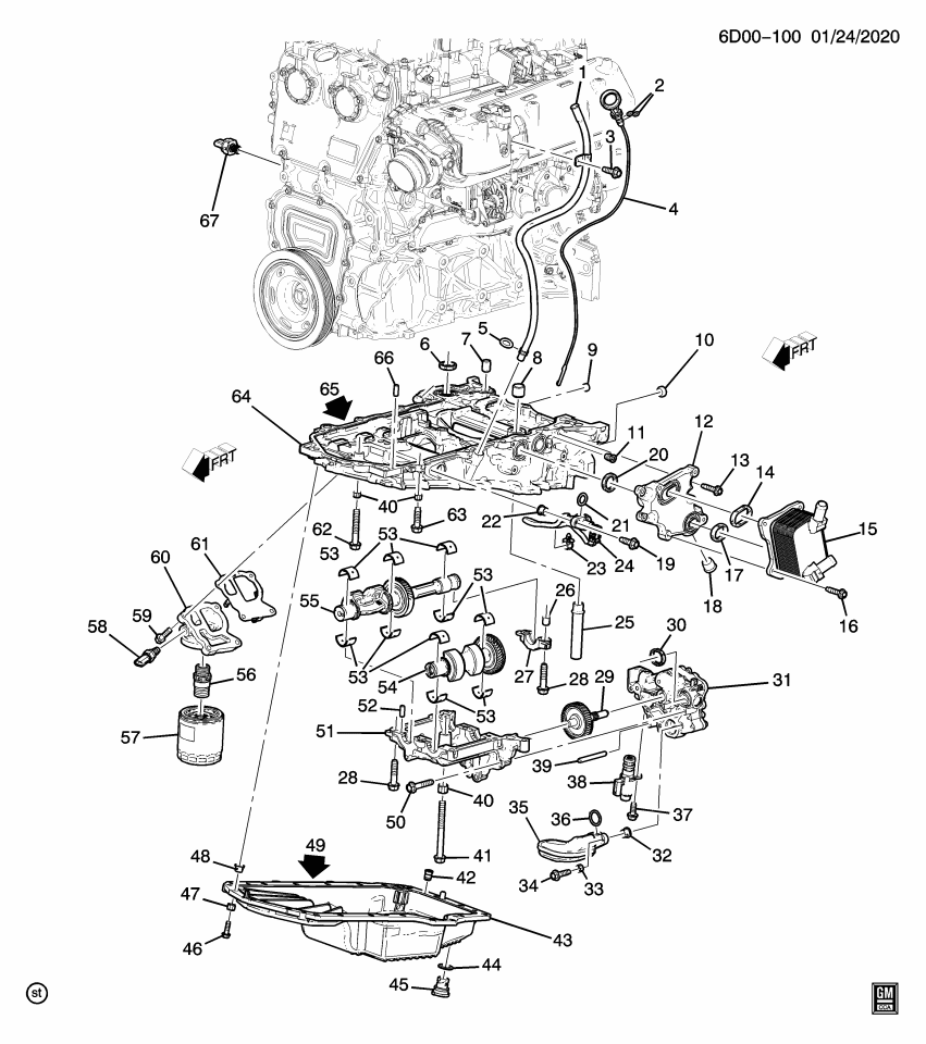GM 12668179 PIN-LWR C/CASE EXTN