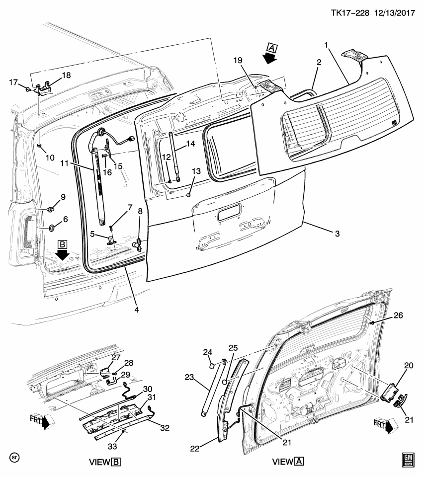 GM 84336364 Terminal, Rear Compartment Lift Window Wiring Harness