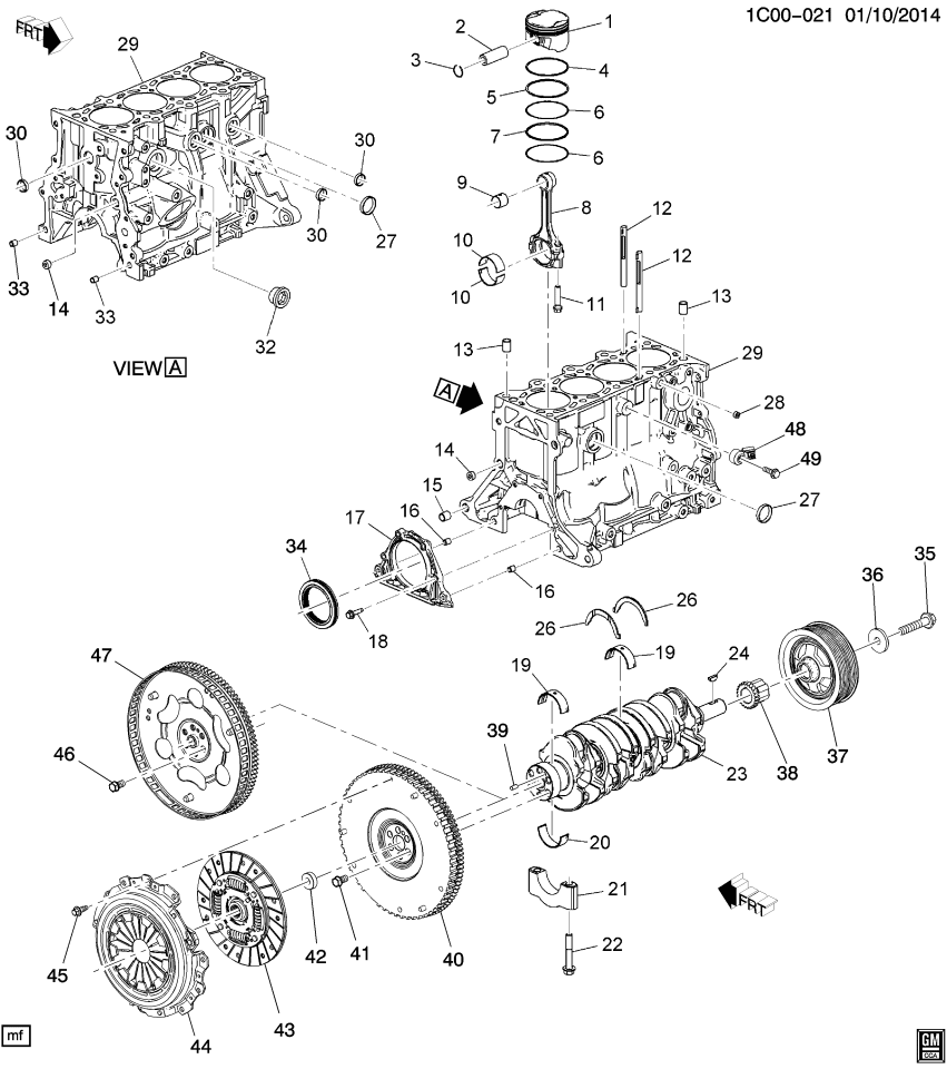 GM 25189850 Crankshaft