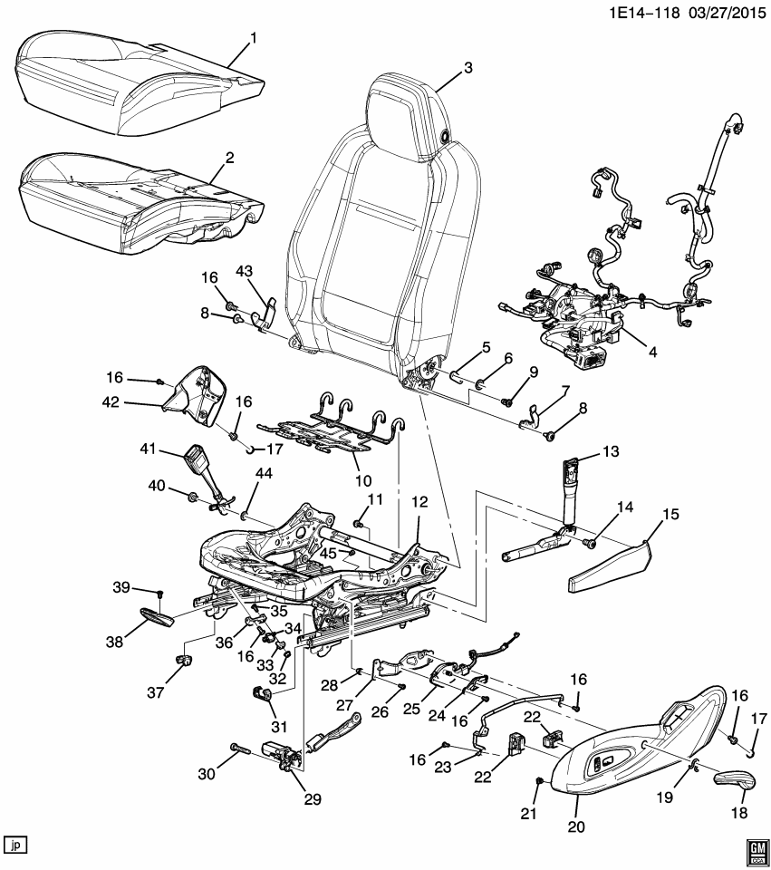 GM 92274669 Cap, Front Seat Adjuster Finish Cover Bolt