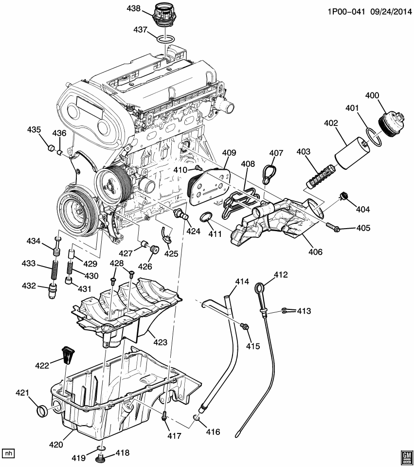GM 25195822 Cooler Kit-Engine Oil