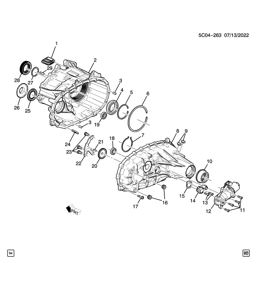 GM 87826679 CASE-TRFER