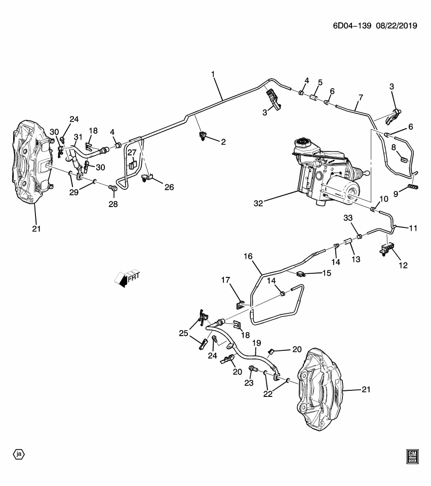 GM 84268079 CLIP-RR BRK PIPE