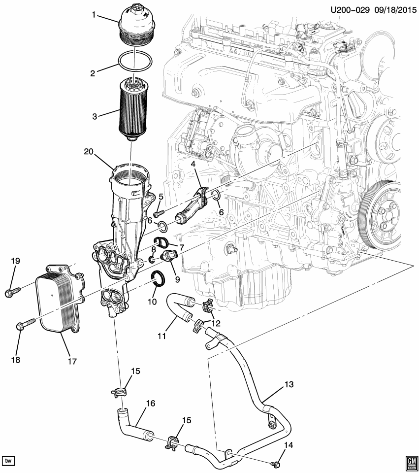 GM 12625420 Bolt/Screw-Crankshaft Rear Oil Seal Housing