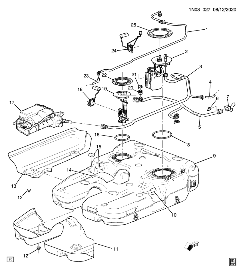 GM 85138835 HARNESS ASM-F/TNK F/PMP MDL WRG