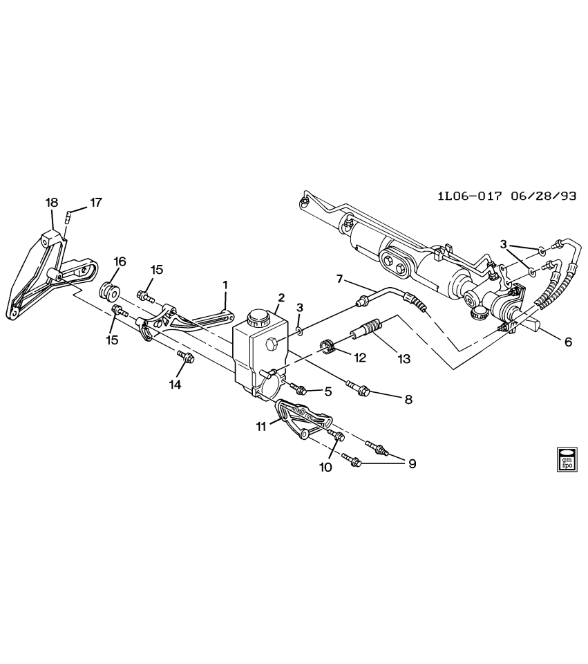 GM 24570958 Bracket-P/S Pump Front Adjust