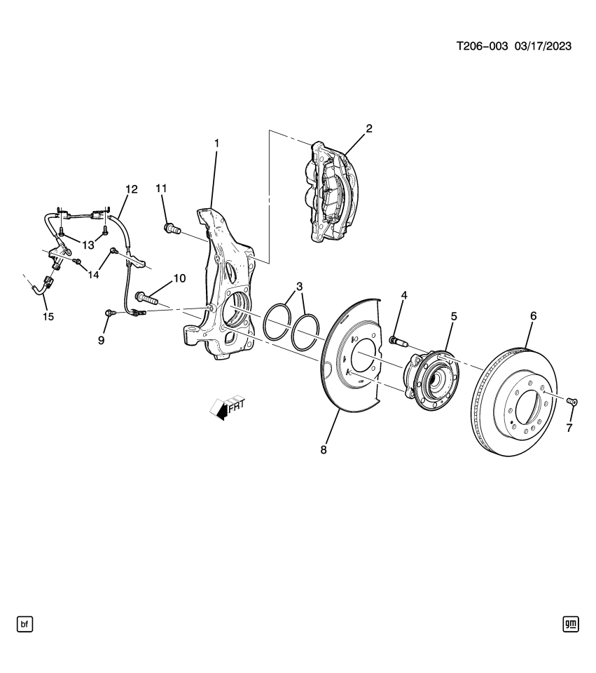 GM 86823707 KNUCKLE-STRG