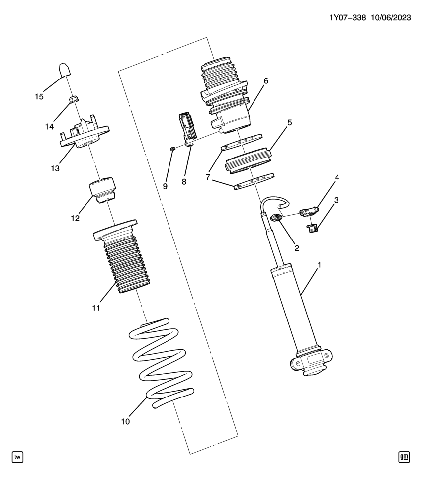 GM 86780893 SENSOR KIT-FRT HYD SUSP ACTR POSN