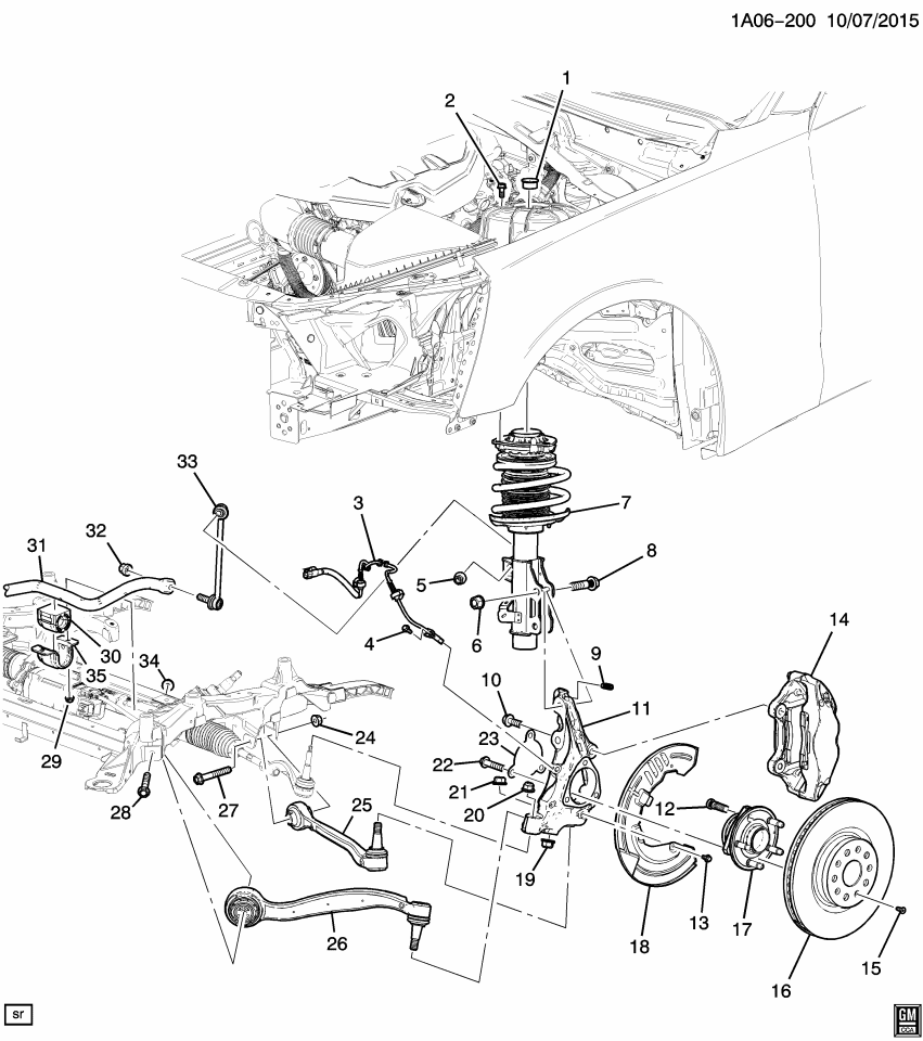 GM 84880481 SENSOR ASM-FRT WHL SPD