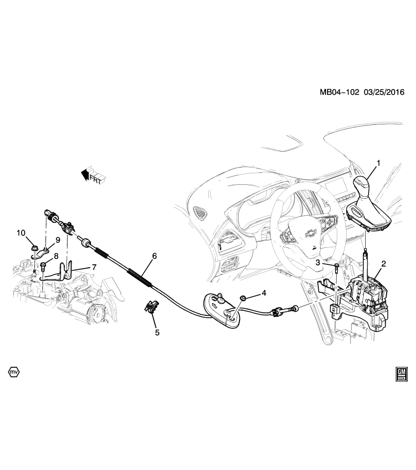 GM 13413360 Lever Asm-Automatic Transmission Range Selector