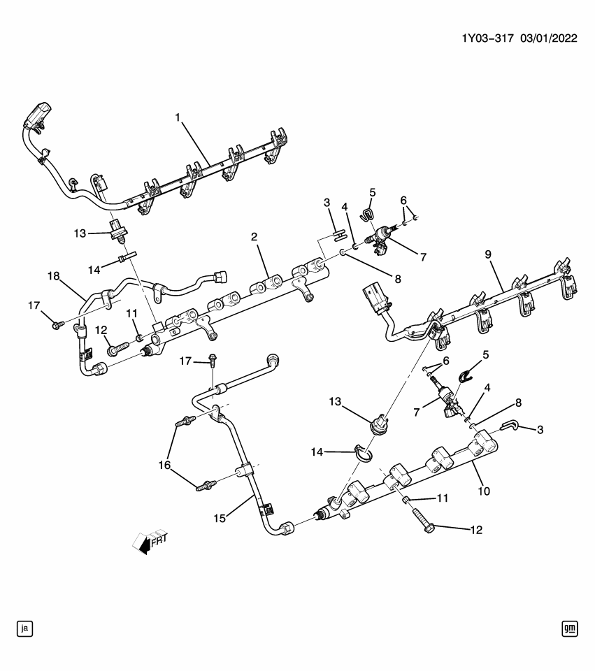 GM 12680639 HARNESS ASM-F/INJR WRG