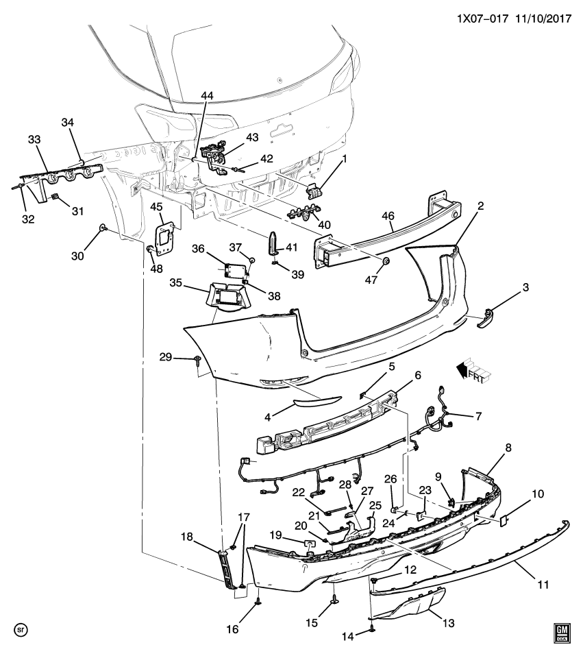 GM 23376577 Bracket-Rear Closure Hands Free Module