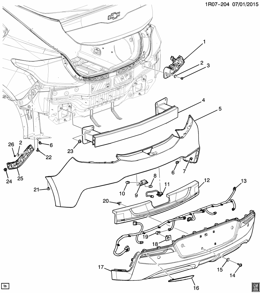GM 23424039 Bracket-Rear Parking Asst Alarm Sensor