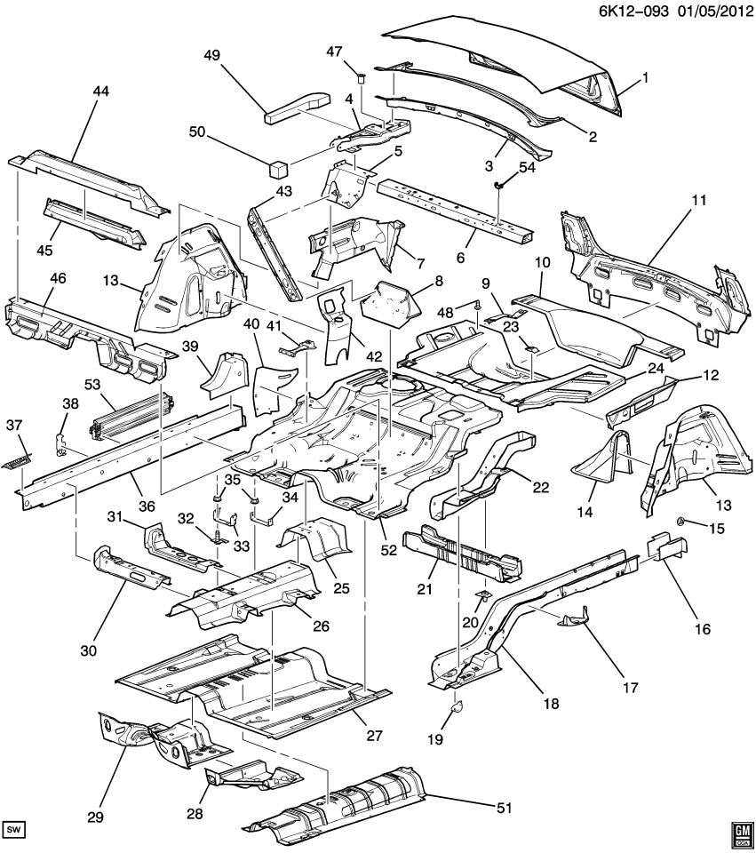 GM 11519449 Nut - Push In
