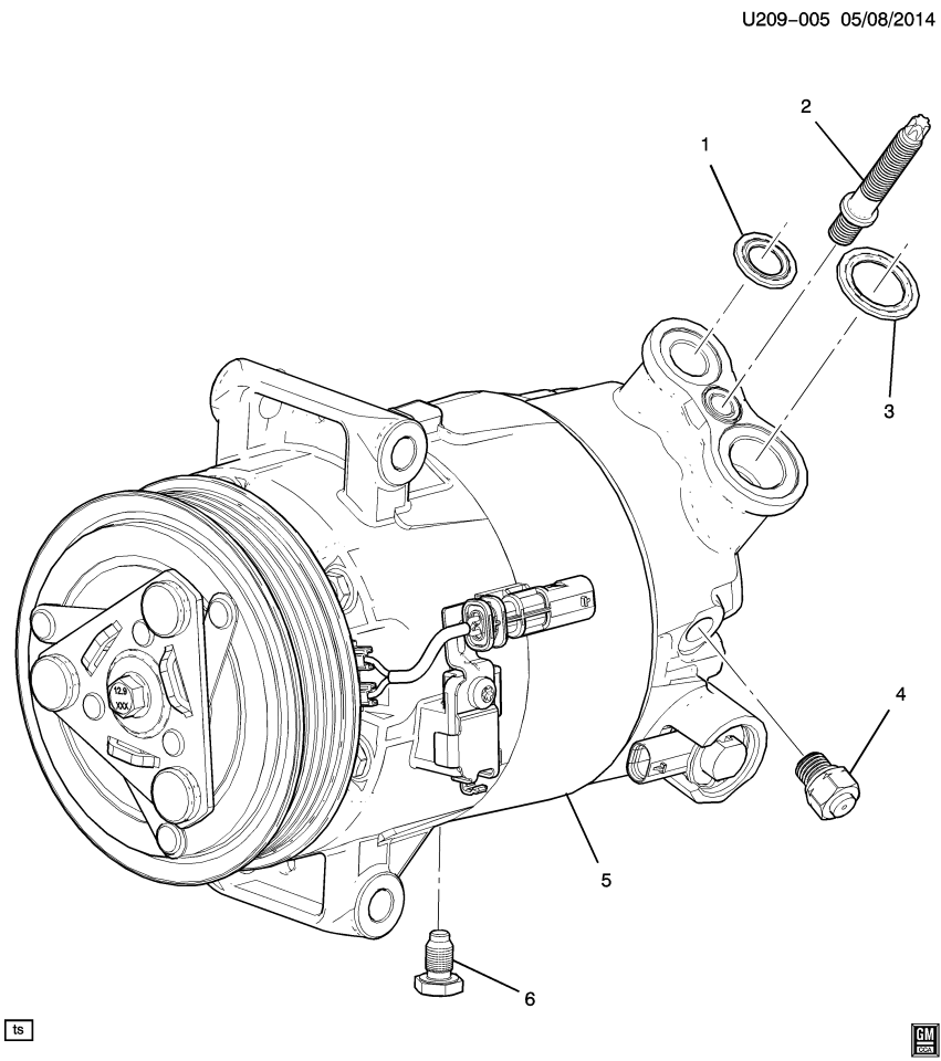 GM 84635623 Compressor