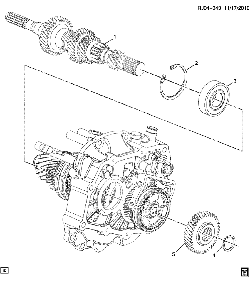GM 24466960 Ring, Input Shaft Retainer