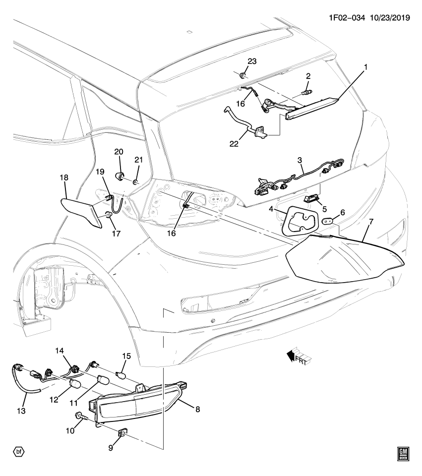 GM 42529562 Module Asm-Rear Combination Lamp