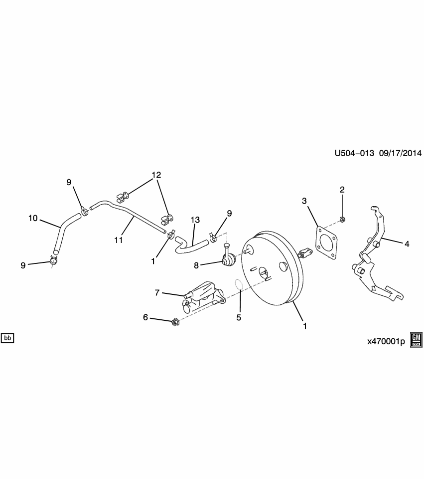 GM 19316623 Clip, Power Brake Booster Vacuum Tube