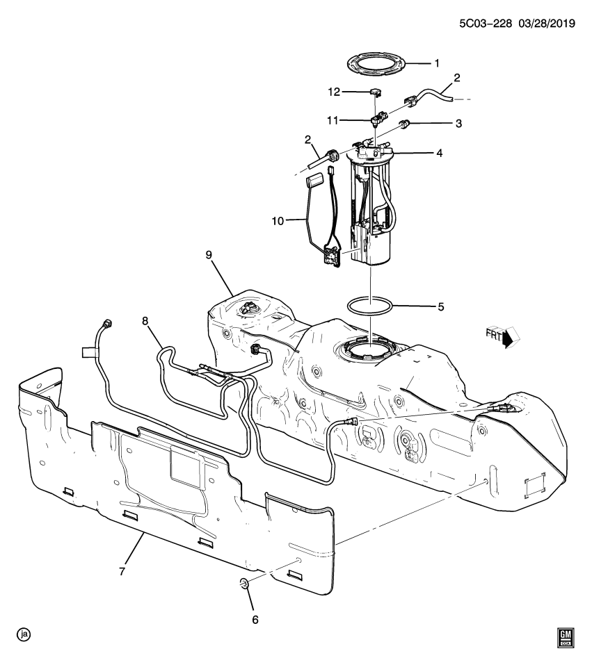 GM 84878510 TANK ASM-FUEL (W/ SDR)