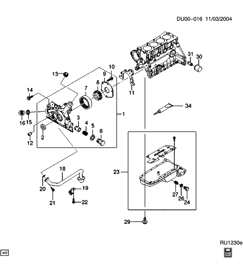 GM 94580510 Bracket, Oil Pump Screen