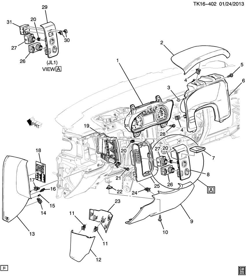 GM 23207929 Label-Instrument Panel Fuse Block Access Hole Cover