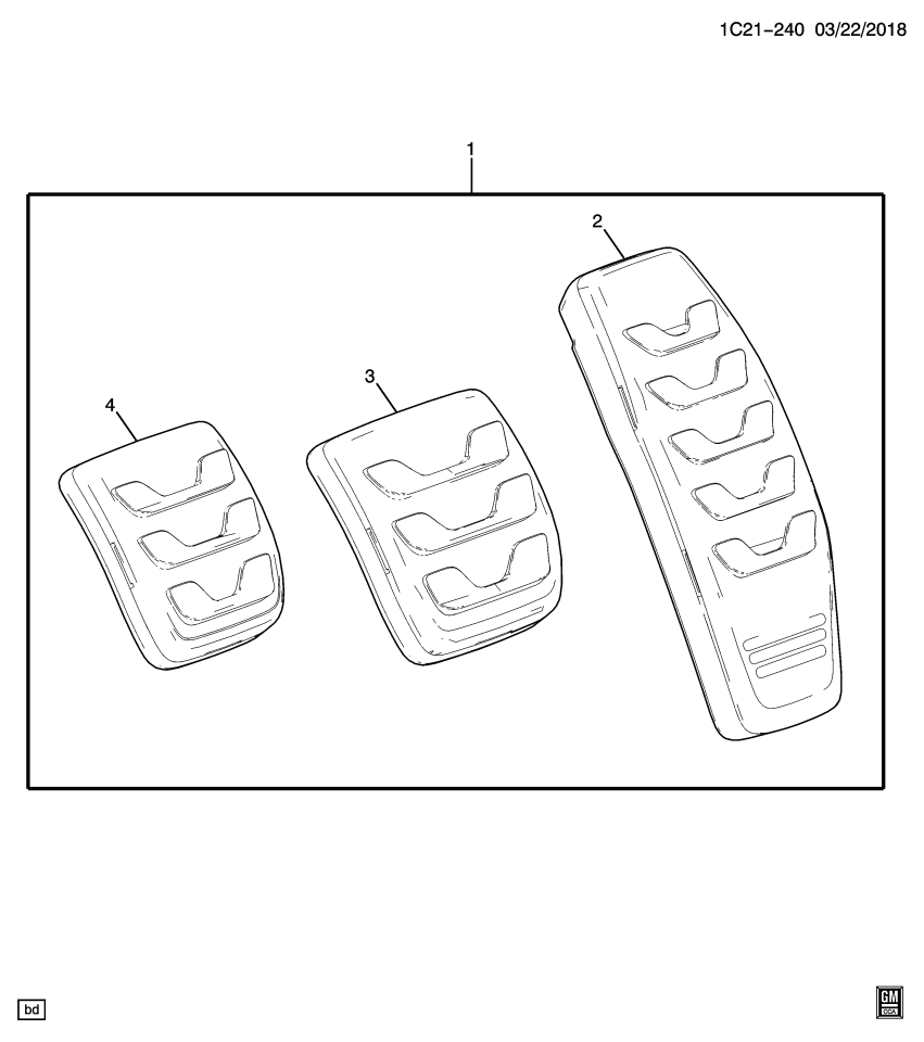 GM 94523287 Pad-Clutch Pedal