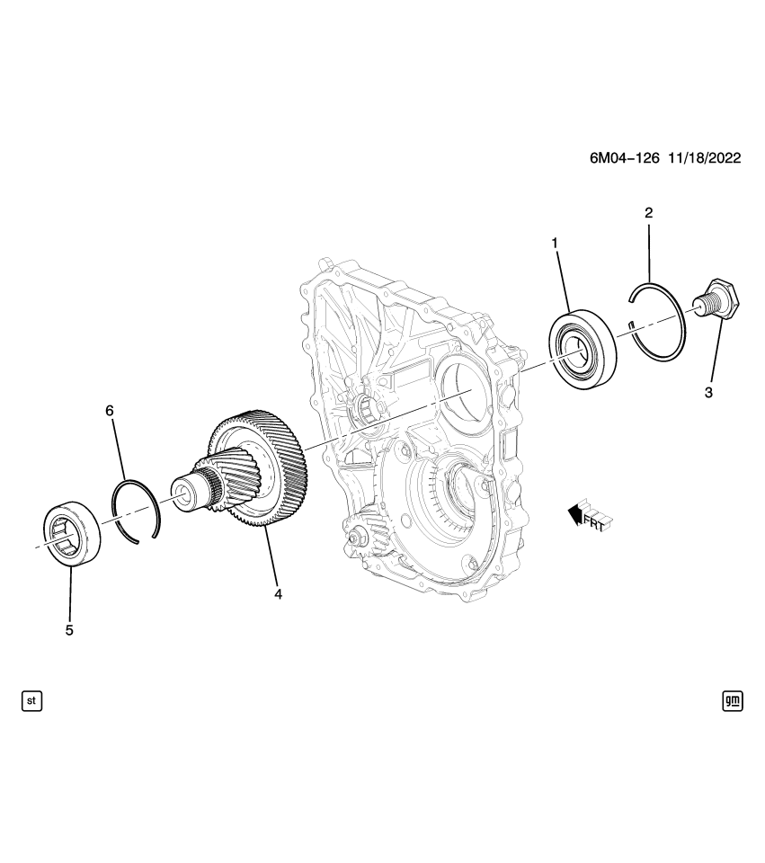 GM 24043855 BEARING ASM-A/TRNS DIFF FINAL DRV P/GR