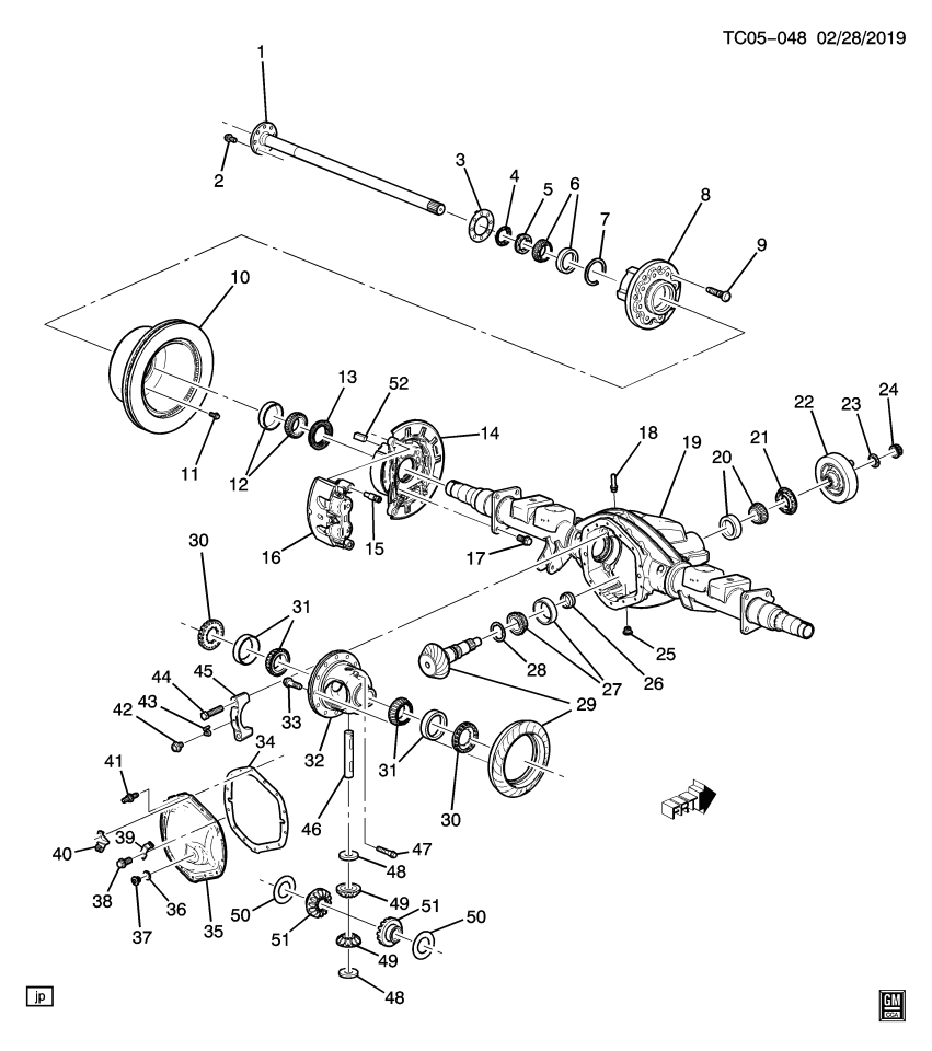 GM 11569744 Stud, Rear Axle Housing Cover