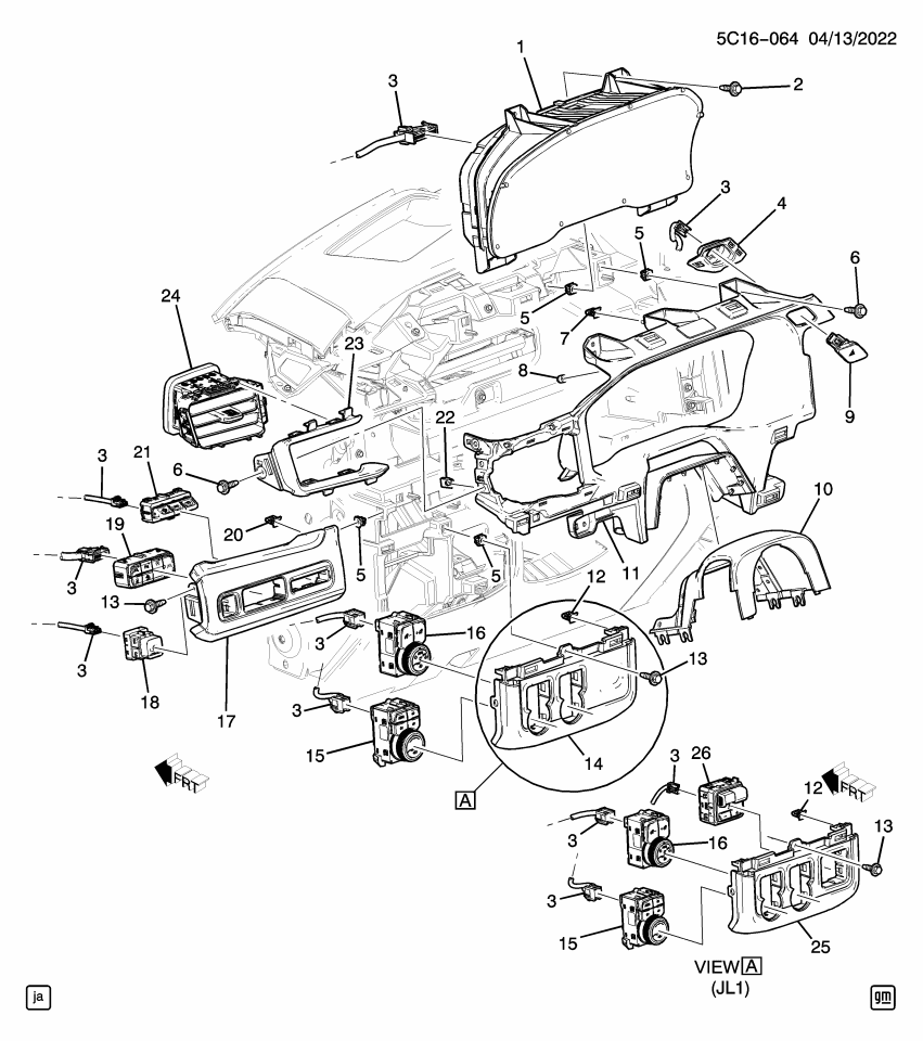 GM 86822060 PLATE ASM-I/P CSTR TR *FAWN