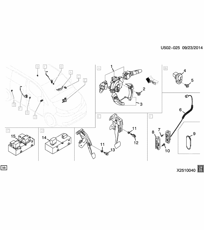 GM 19318263 SWITCH ASM, CRCONT REL