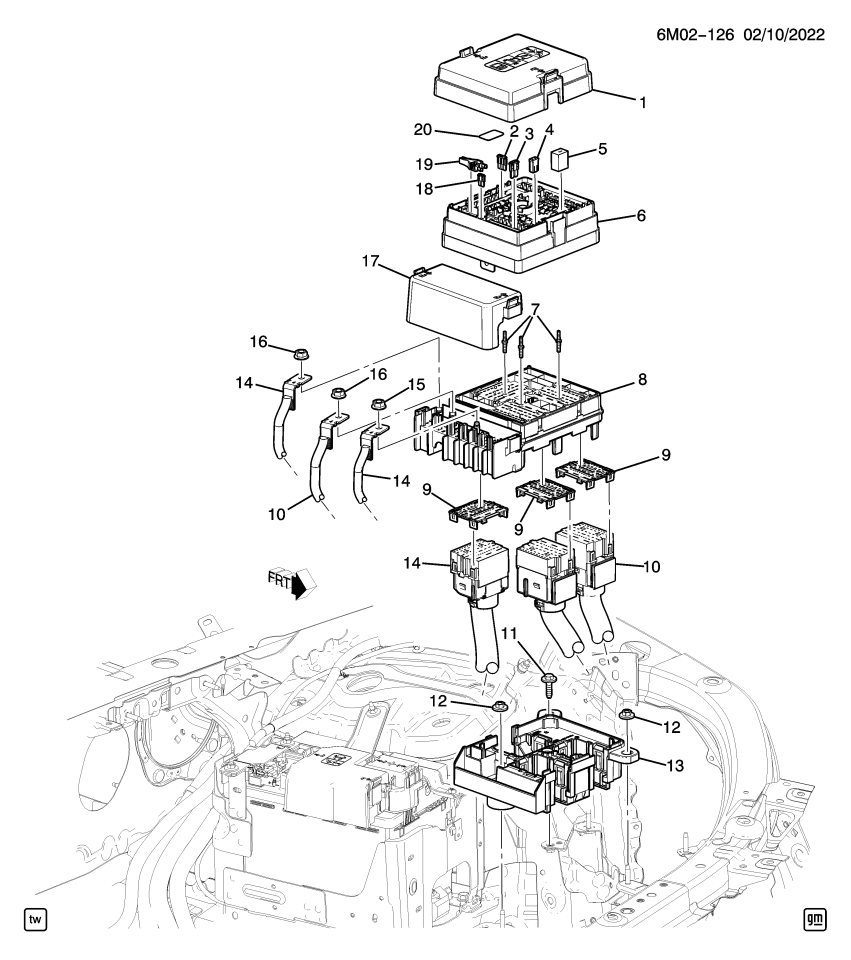 GM 13548928 STABILIZER-FUSE BLK TERM