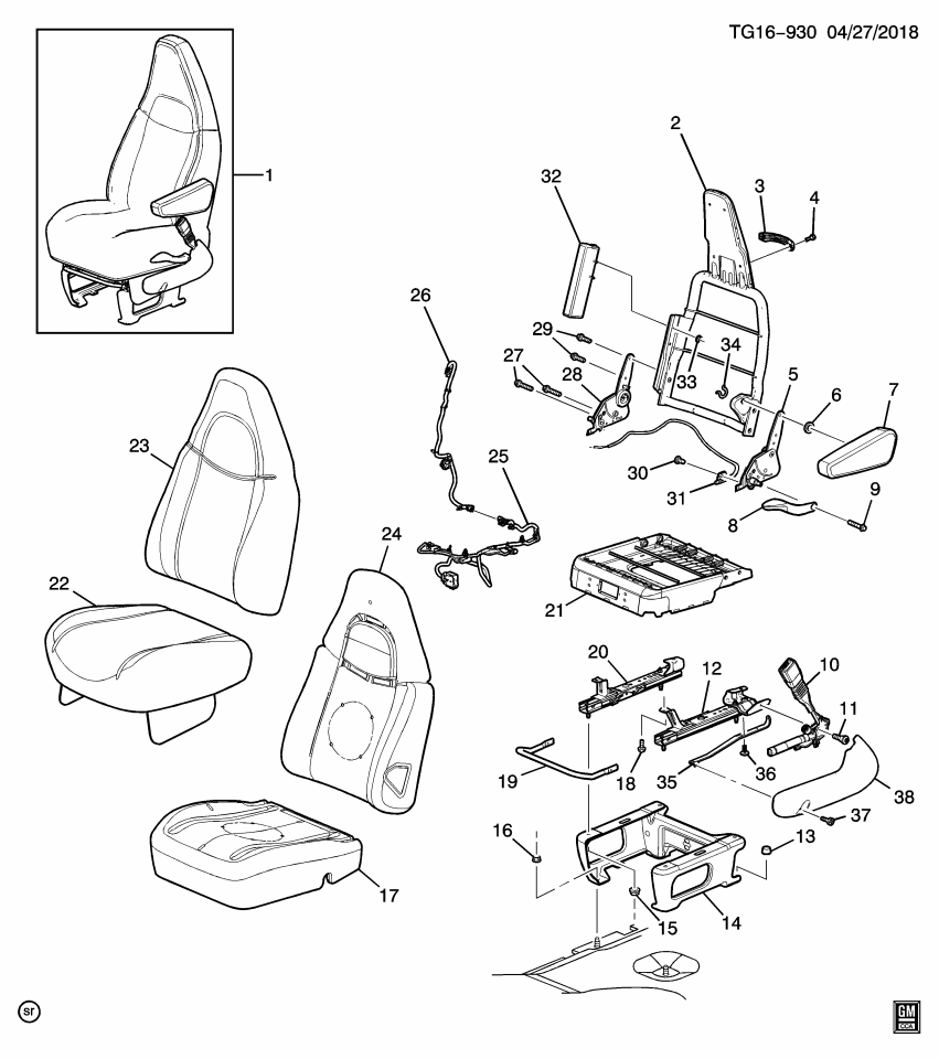 GM 19355160 Cover, Passenger Seat Belt Tensioner Front Trim (Buckle Side)<*Neutral