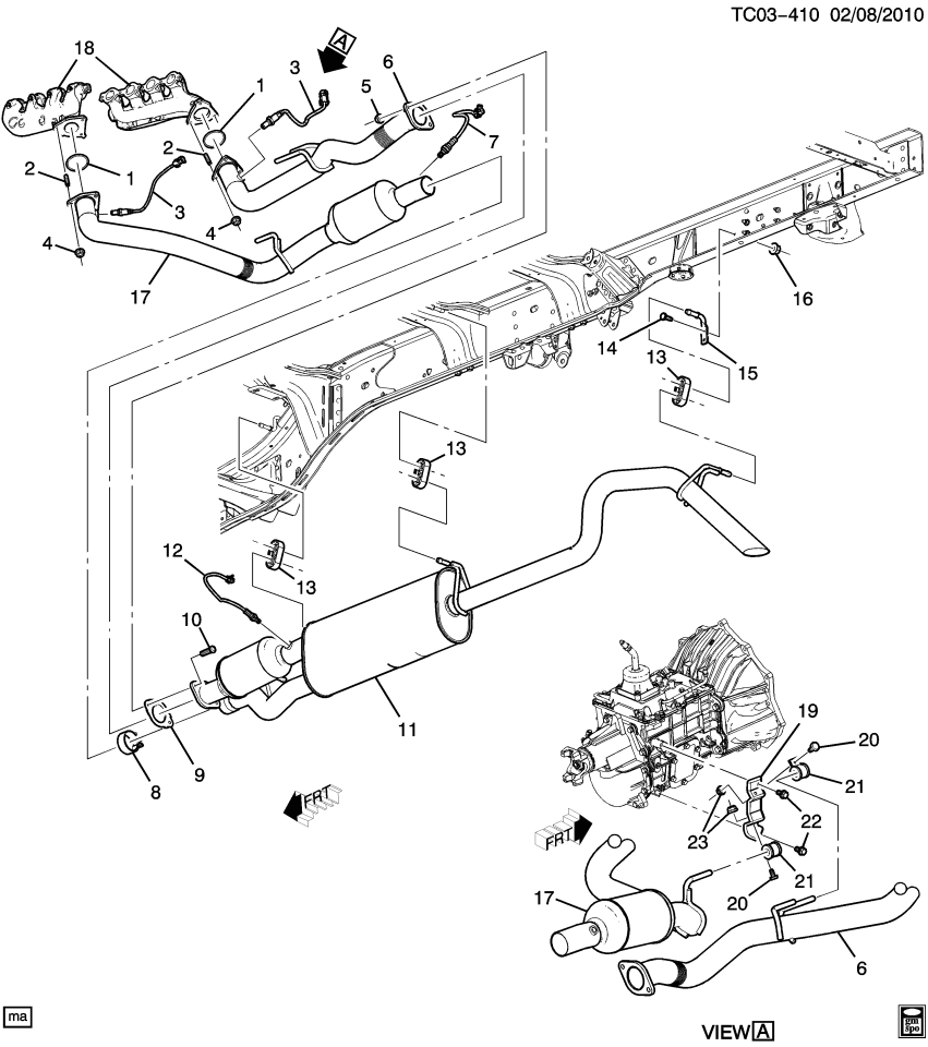 GM 19418930 CONVERTER ASM, 3WAY CTLTC (W/EXH MANIF PIPE)"KIT"