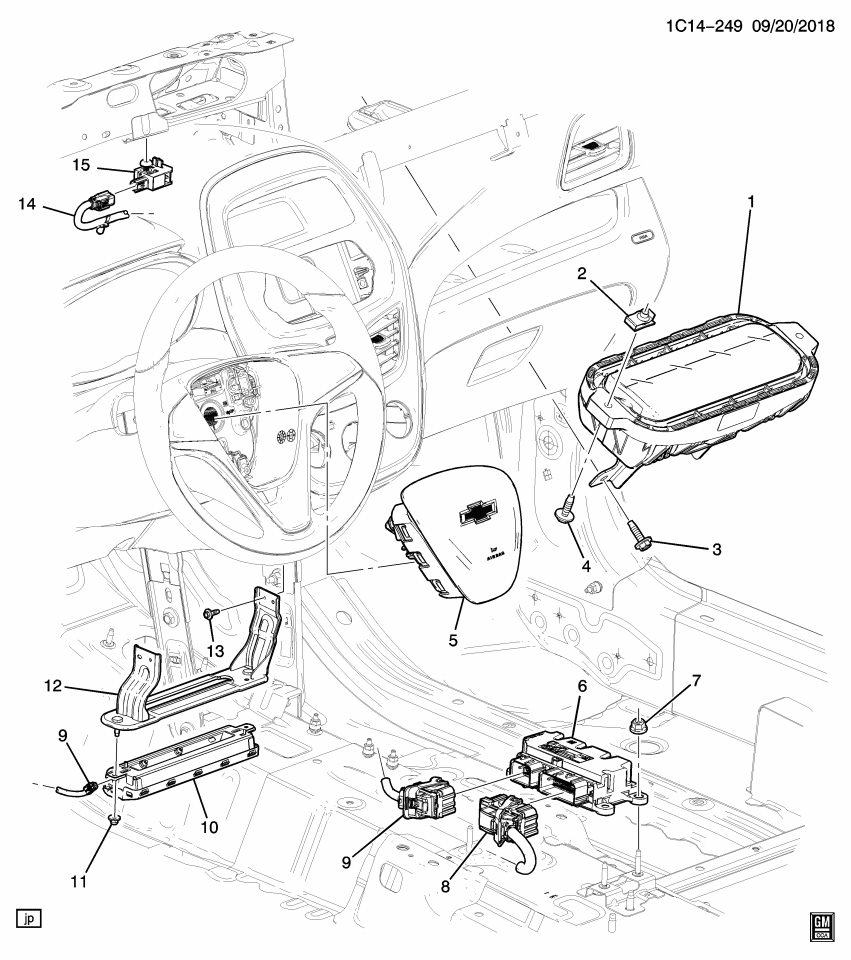 GM 95262047 Bracket Asm-Instrument Panel Lower