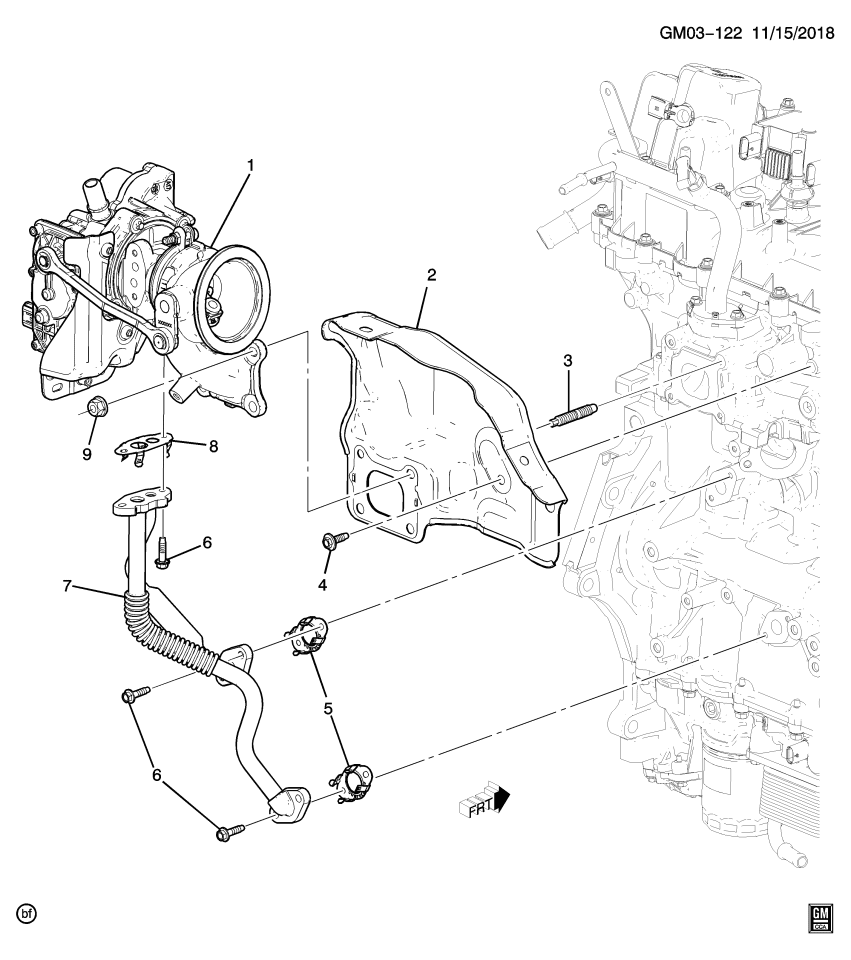 GM 25203641 SHIELD ASM-TURBO HT