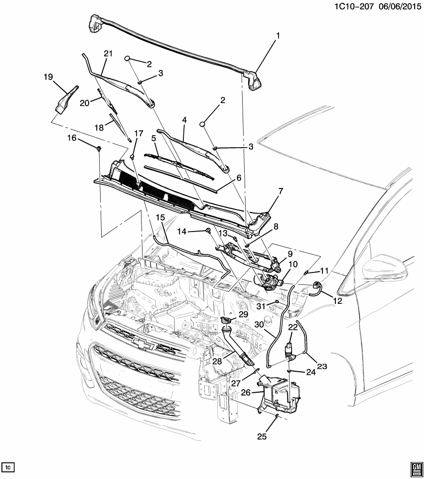 GM 95392436 Connector-Windshield Washer Pump Hose