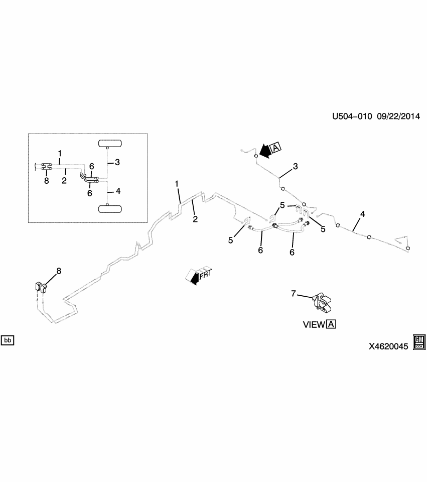 GM 19316602 Clip, Front Brake Pipe