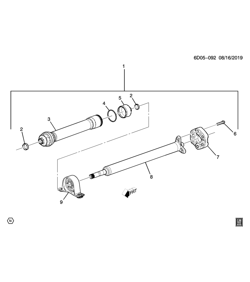 GM 11602571 Drive Shaft Clamp