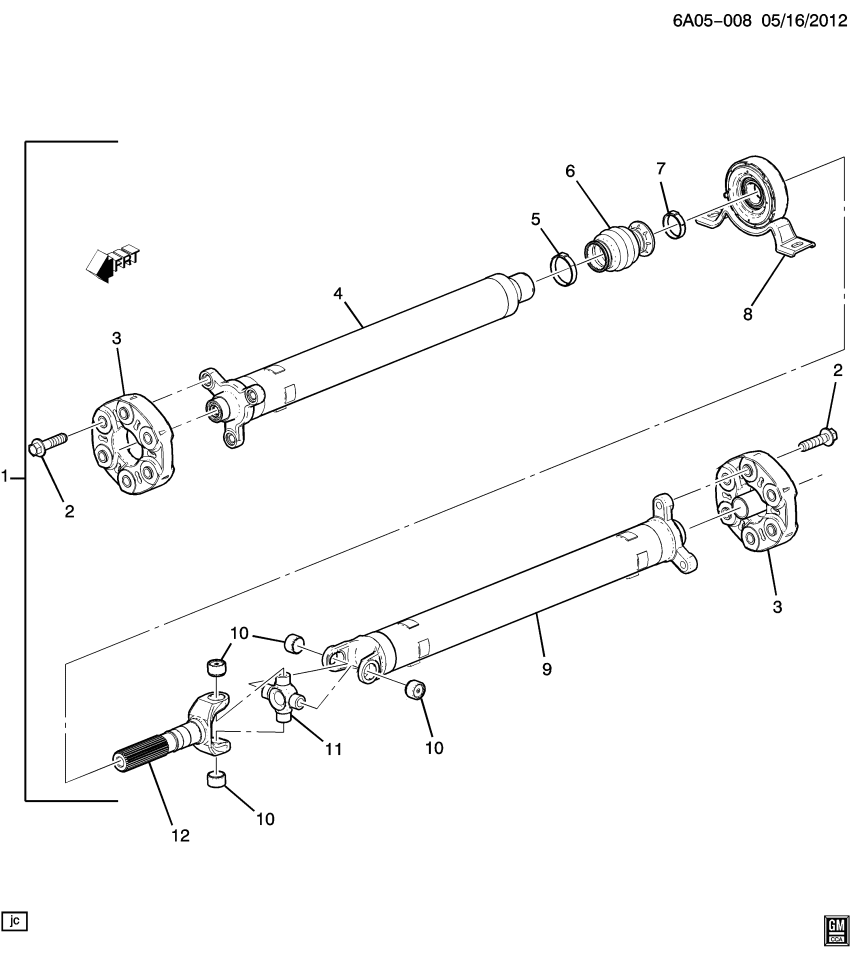 GM 84553705 SHAFT ASM-PROP