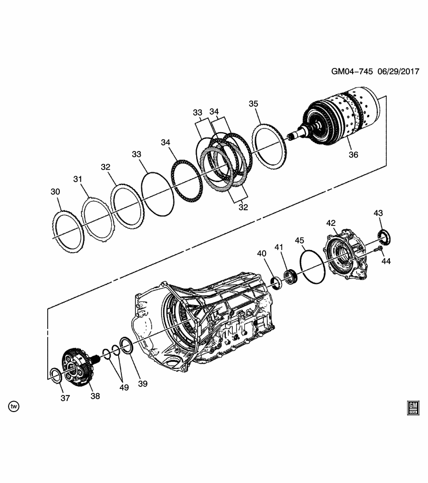 GM 24046010 SEAL KIT-A/TRNS SERV (OVERHAUL)