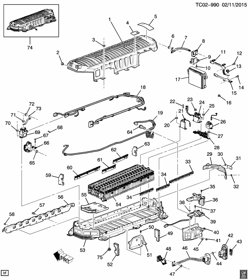 GM 25926168 Bracket-Drive Motor Generator Battery