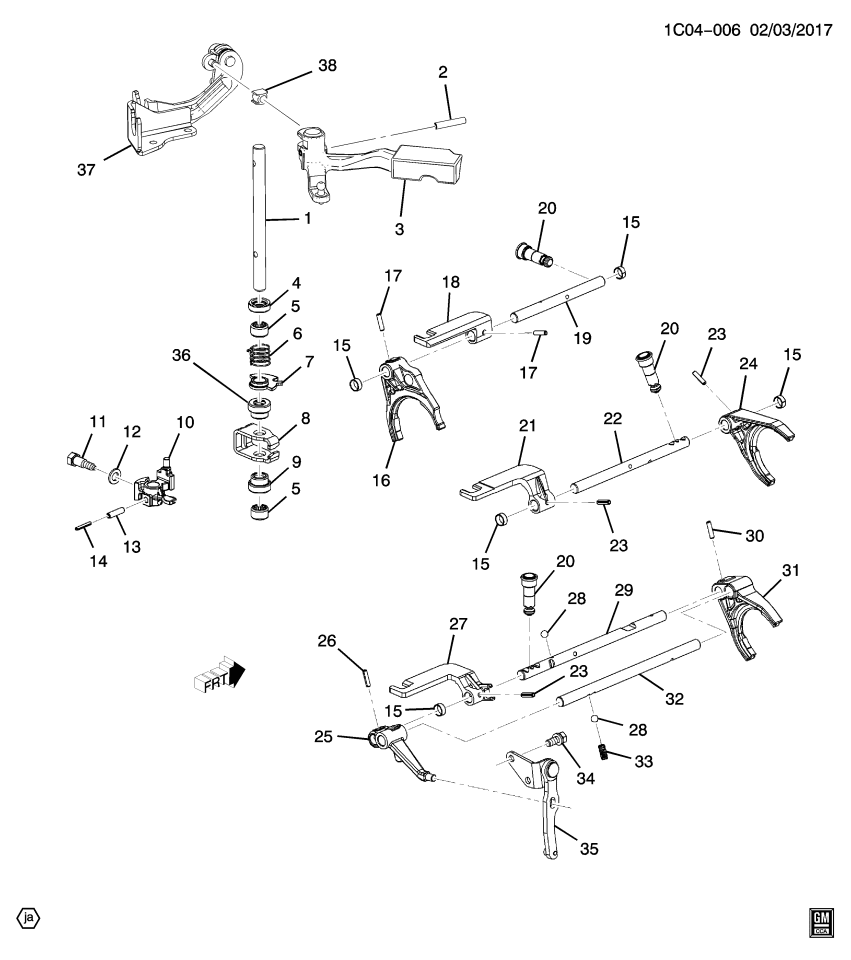 GM 25190361 Lever-Shift Control