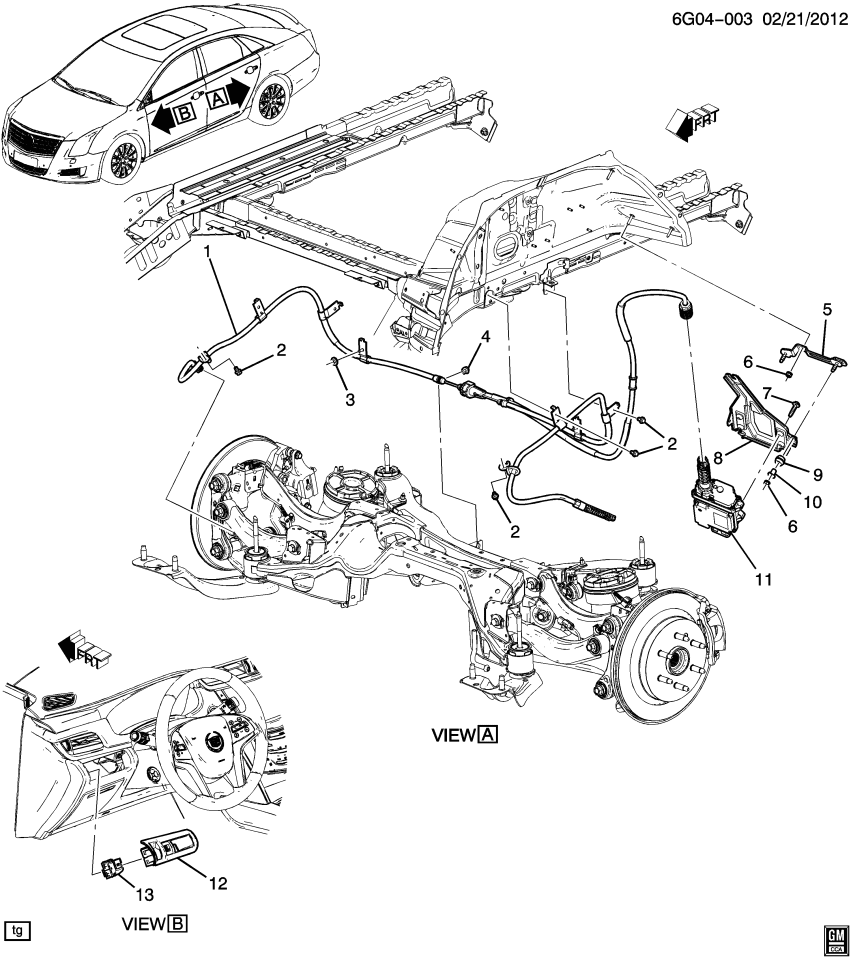 GM 22779677 Cable Asm-Parking Brake