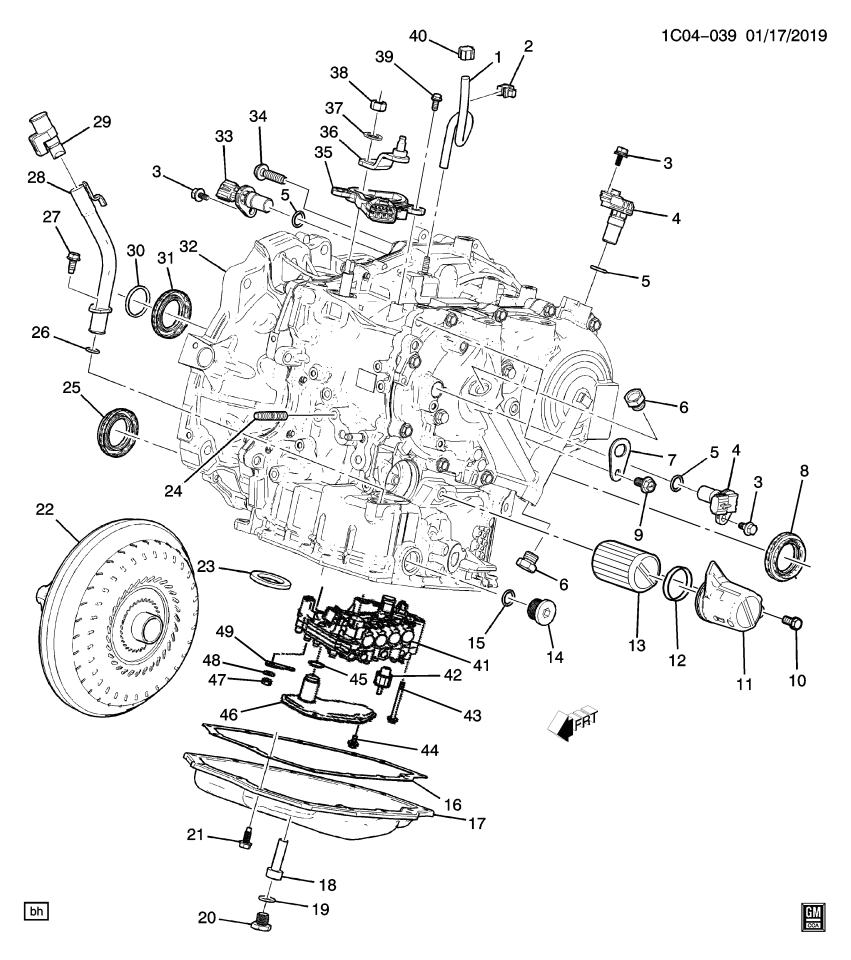GM 25193334 Seal-Input Shaft (O Ring)