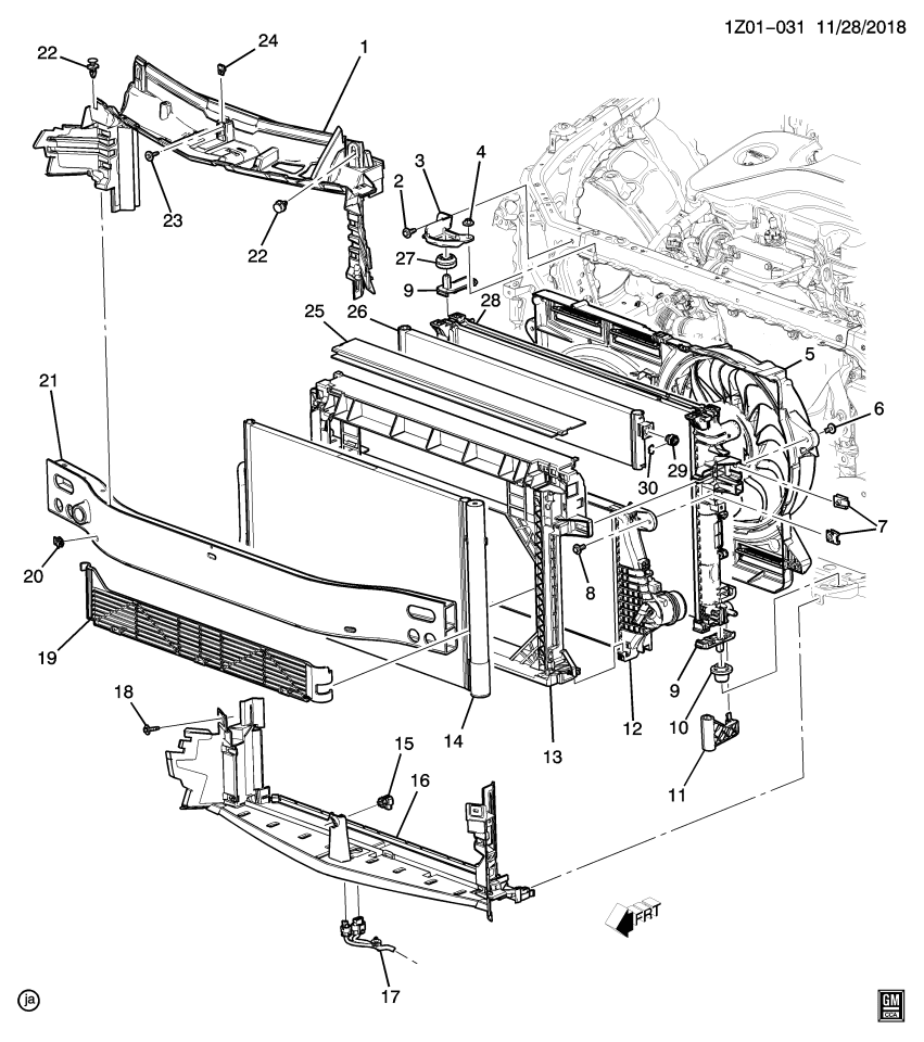 GM 84135599 Seal Asm-Radiator Air Upper