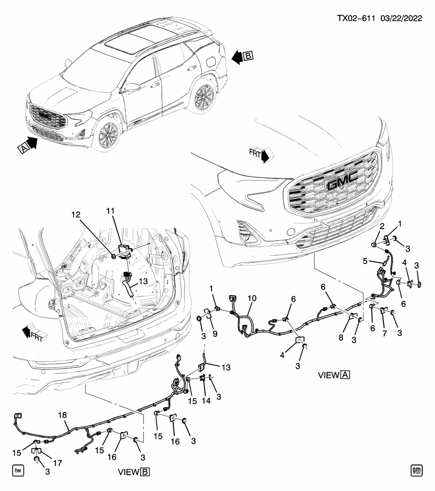GM 23462439 Bracket-Rear Parking Asst Alarm Sensor